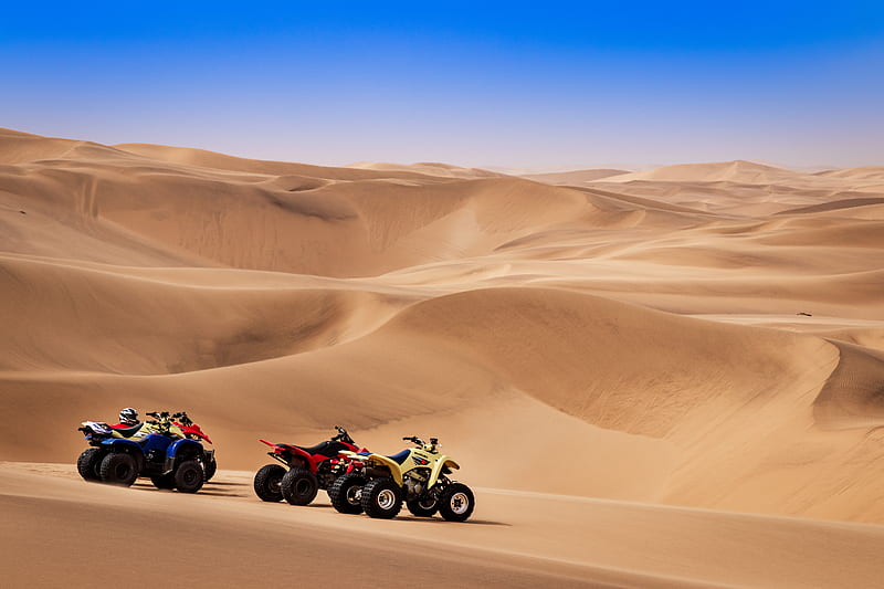 ATV on desert, HD wallpaper