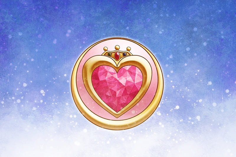 Prism Heart Compact, red, pretty, item, object, objects, bonito, sweet, nice, anime, sailor moon, beauty, weapon, pink, sailormoon, lovely, items, abstract, brooch, HD wallpaper