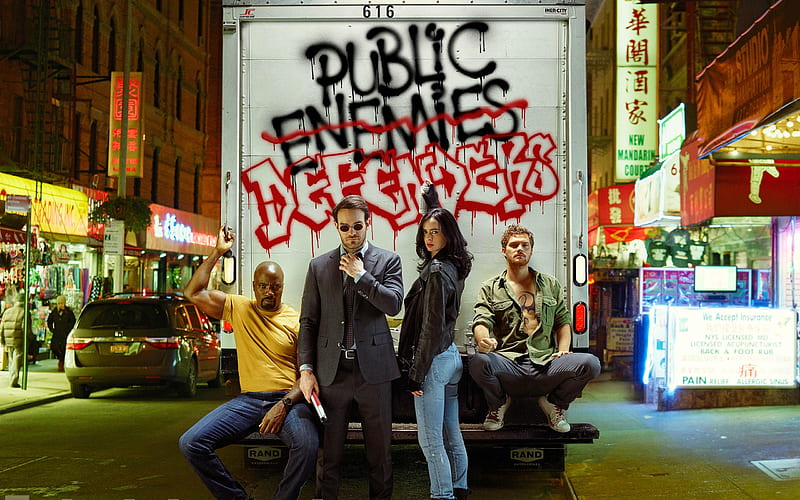 The Defenders, movie, Defenders, 2017, public, enemies, HD wallpaper