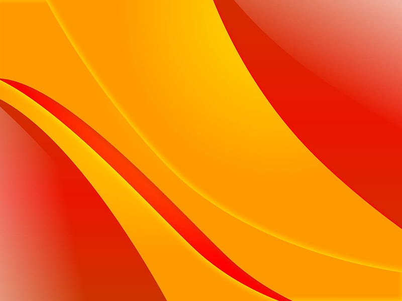 Red and yellow waves, yellow, red, abstract, wave, HD wallpaper