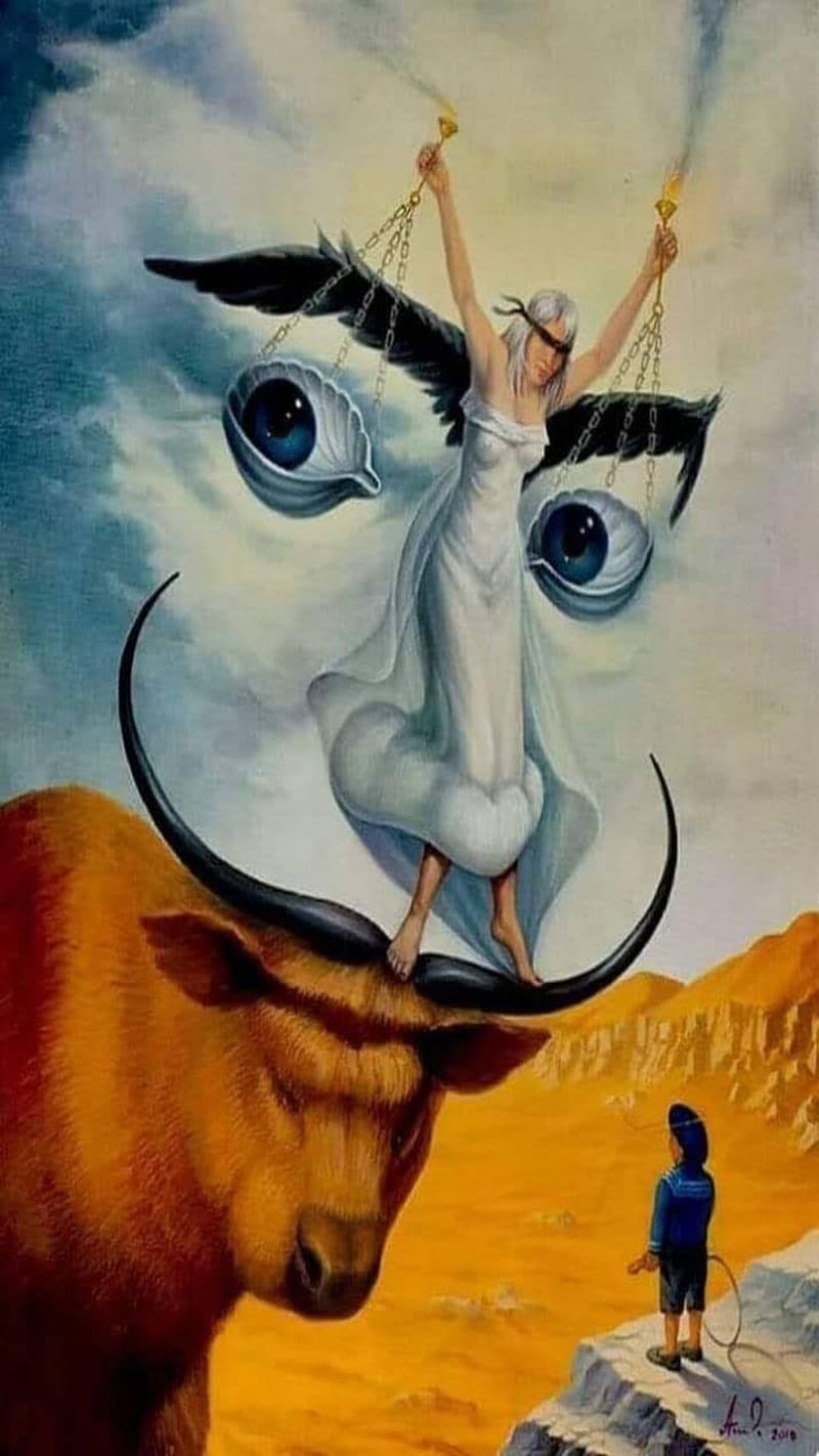 Salvador Dali, abstract, abstracto, art, HD phone wallpaper