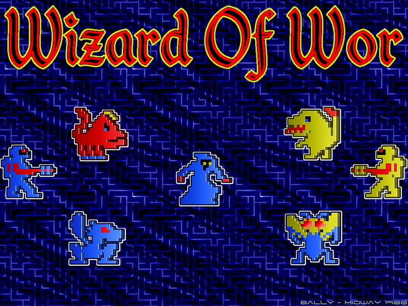 Wizard Of Wor, arcade, wor, video game, classic, wizard, HD wallpaper