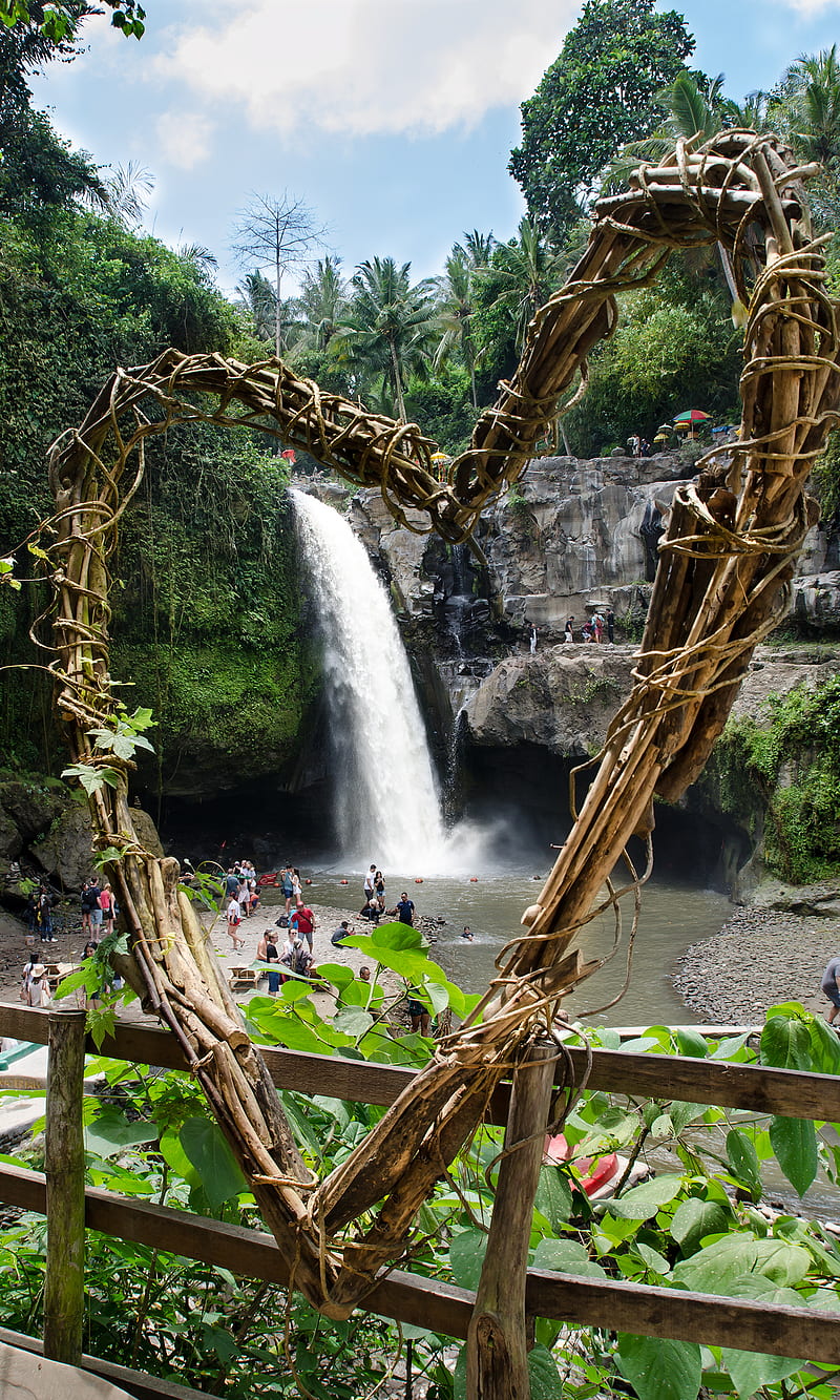 Heart of Bali, heart of nature, landscape in indonesia, nature bali, waterfall bali, HD phone wallpaper