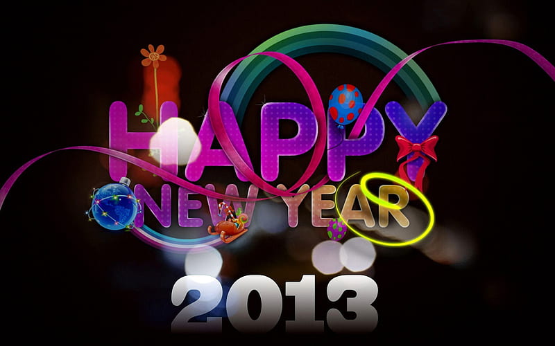 Happy New Year 2013 theme 02, HD wallpaper
