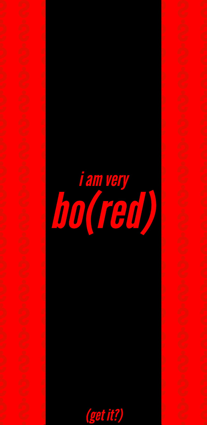 Bored Red, basic, black, clean, cleanz, dark, fun, funny, minimal, pattern,  HD phone wallpaper | Peakpx