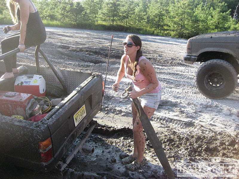 mud girls truck