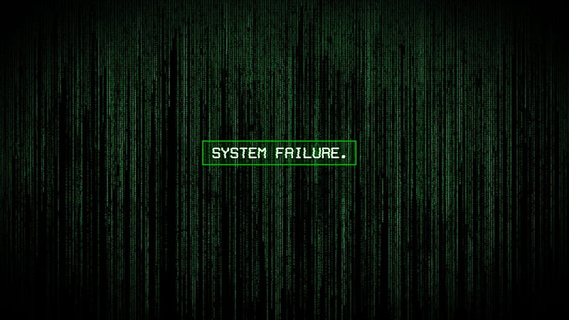 System Failure, matrix, computer, HD wallpaper