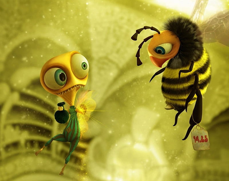 Bumblebee Fairy, bee, funny, bumble, fairy, HD wallpaper