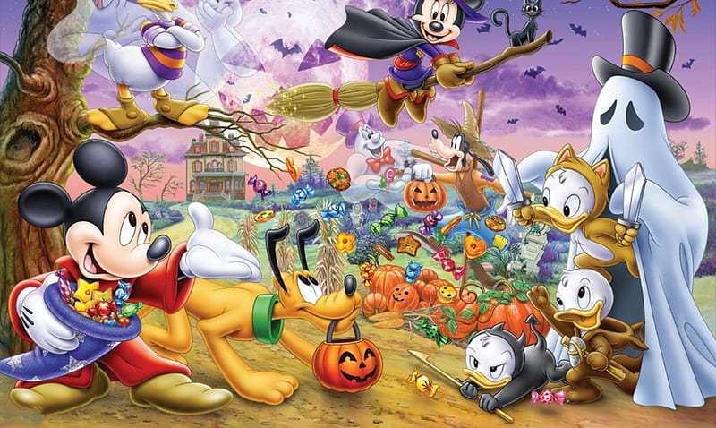 Halloween disney vampire mickey mouse gooffy donald duck HD wallpaper   Peakpx