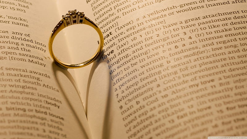 Defining Love, love, commitment, marriage, paper, ring, wedding, HD wallpaper