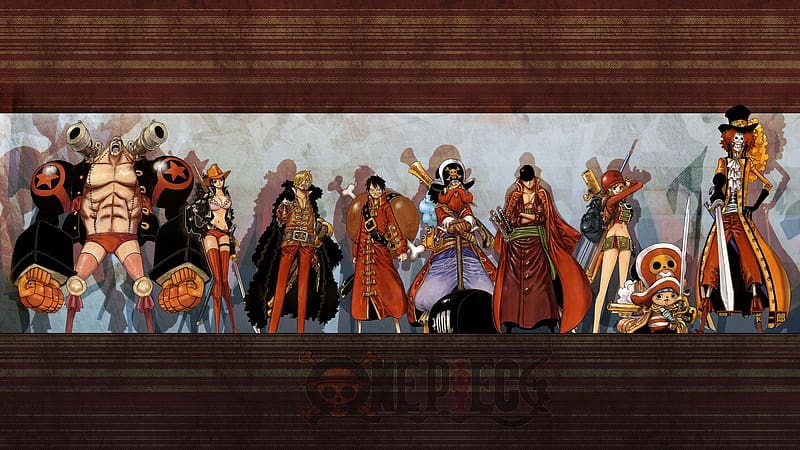 Anime, One Piece, Tony Tony Chopper, Usopp (One Piece), Roronoa Zoro, Monkey D Luffy, Nami (One Piece), Sanji (One Piece), Brook (One Piece), Nico Robin, Franky (One Piece), HD wallpaper