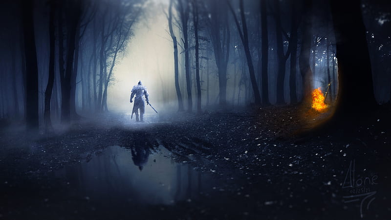 Dark Souls Warrior with Sword, HD wallpaper