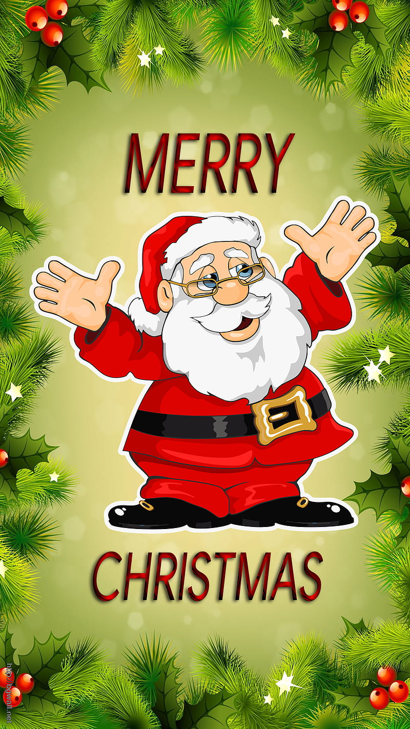 Merry Christmas, 929, holiday, santa, trista hogue, HD phone wallpaper