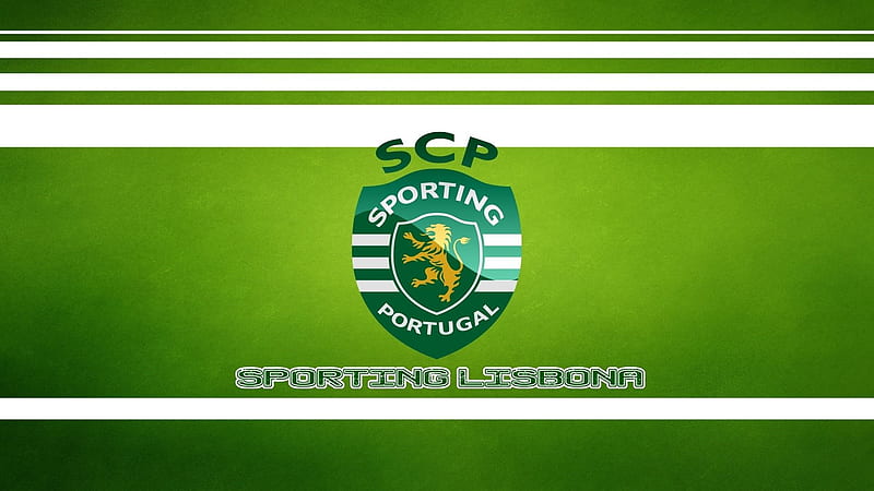 Sporting, Lisbon, Portugal, football, emblem Sporting, logo, HD wallpaper
