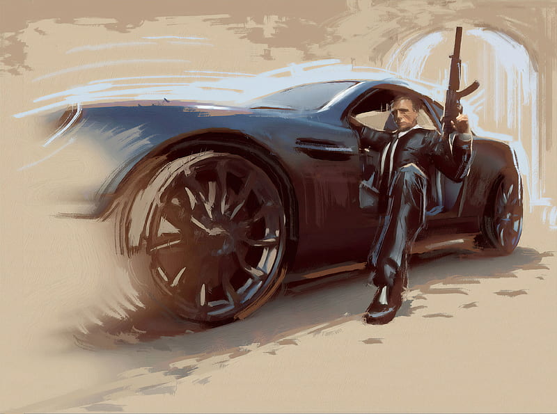James Bond Art, HD wallpaper