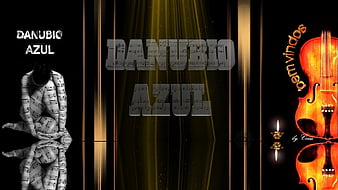 Danubio FC, golden logo, Uruguayan Primera Division, black metal  background, HD wallpaper