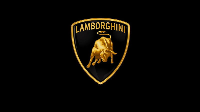 Lamborghini Car Logo, lamborghini, carros, logo, HD wallpaper