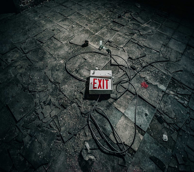 Exit, sign, HD wallpaper