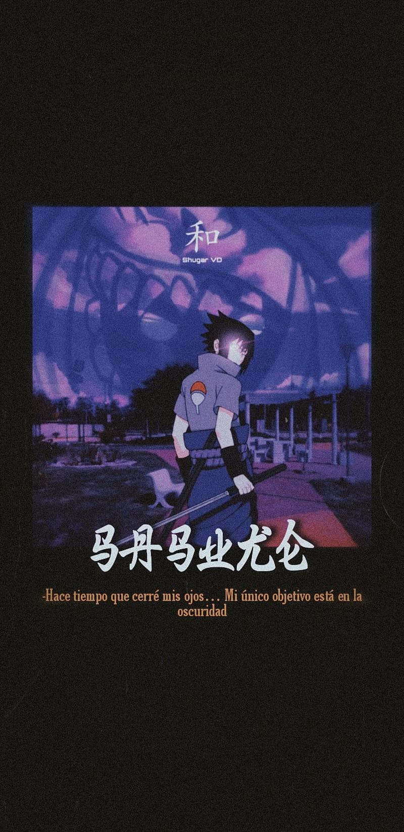 Sasuke by ShugarVD, aesthetic, naruto, sharingan, amoled, shugar, sad, black,  HD phone wallpaper | Peakpx