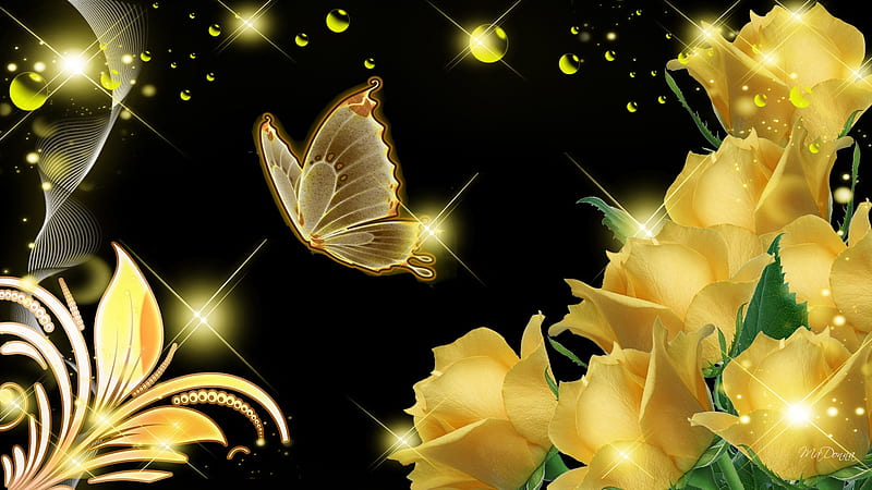 Dandelion's Fluff, glow, dandelions, shine, yellow, sparkle, seeds, green,  flowers, HD wallpaper | Peakpx