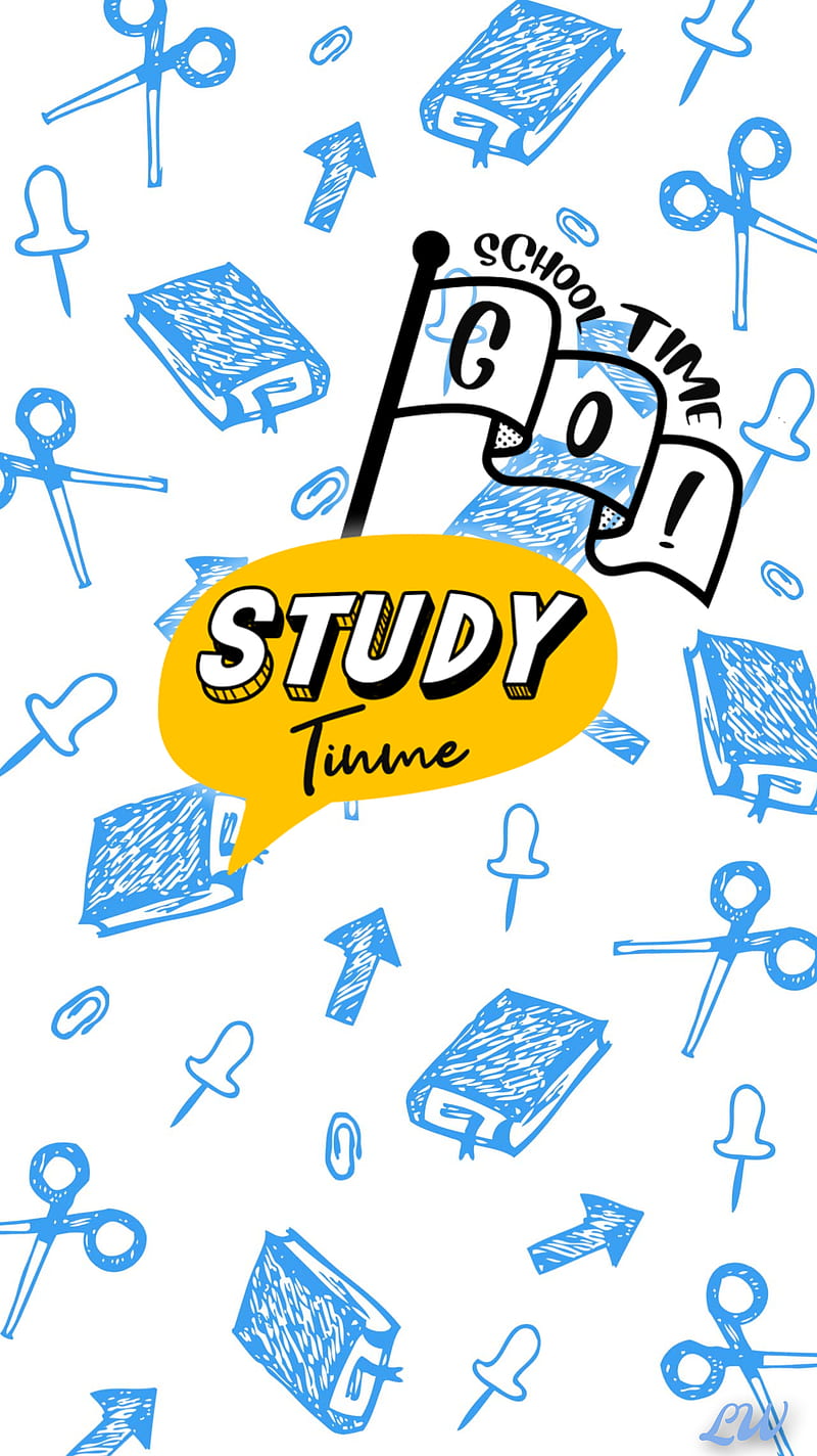 Study time, blue, school, saying, HD phone wallpaper | Peakpx