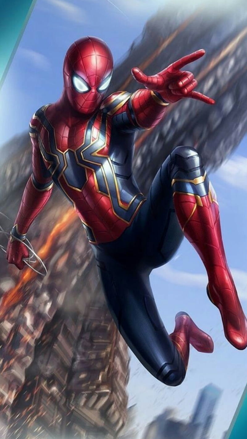 Iron Spider-man, avengers, basket, comics, heroes, marvel, marvels, no, super, guerra, widow, HD phone wallpaper