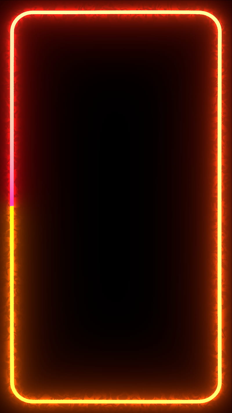 Gradient Border 1, Frames, abstract, art, black, bloom, color, colorful, colors, dark, darkness, desenho, electric, electro, fire, glow, glowed, glowing, glows, hot, light, lighted, lighting, lightness, lightning, lightnings, lights, neon, orange, red, round, rounded, wave, waves, yellow, HD phone wallpaper