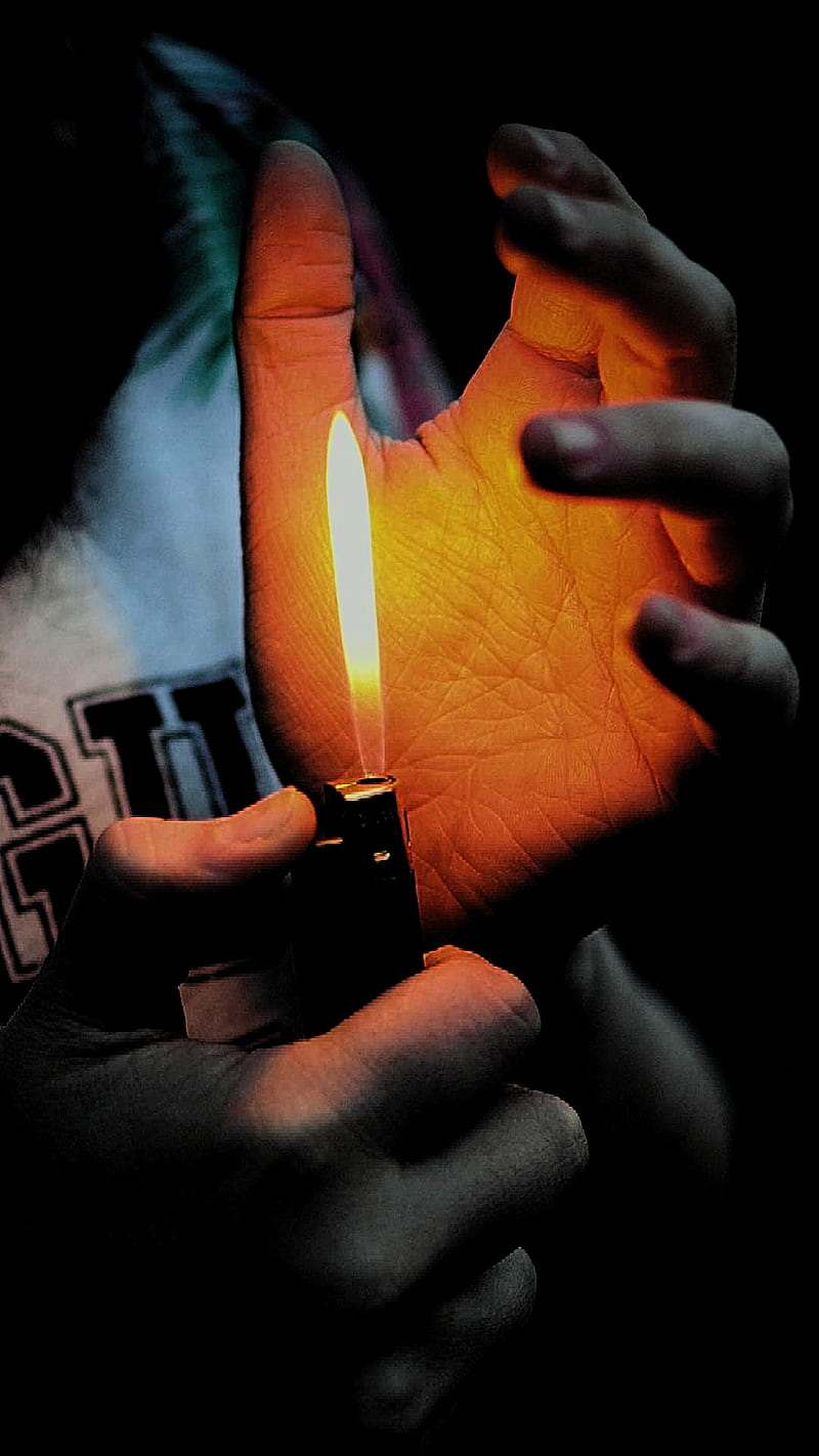 Lighter in Hand, lighter, candle, say, light, let, quote, flame, os, go, sad, HD phone wallpaper