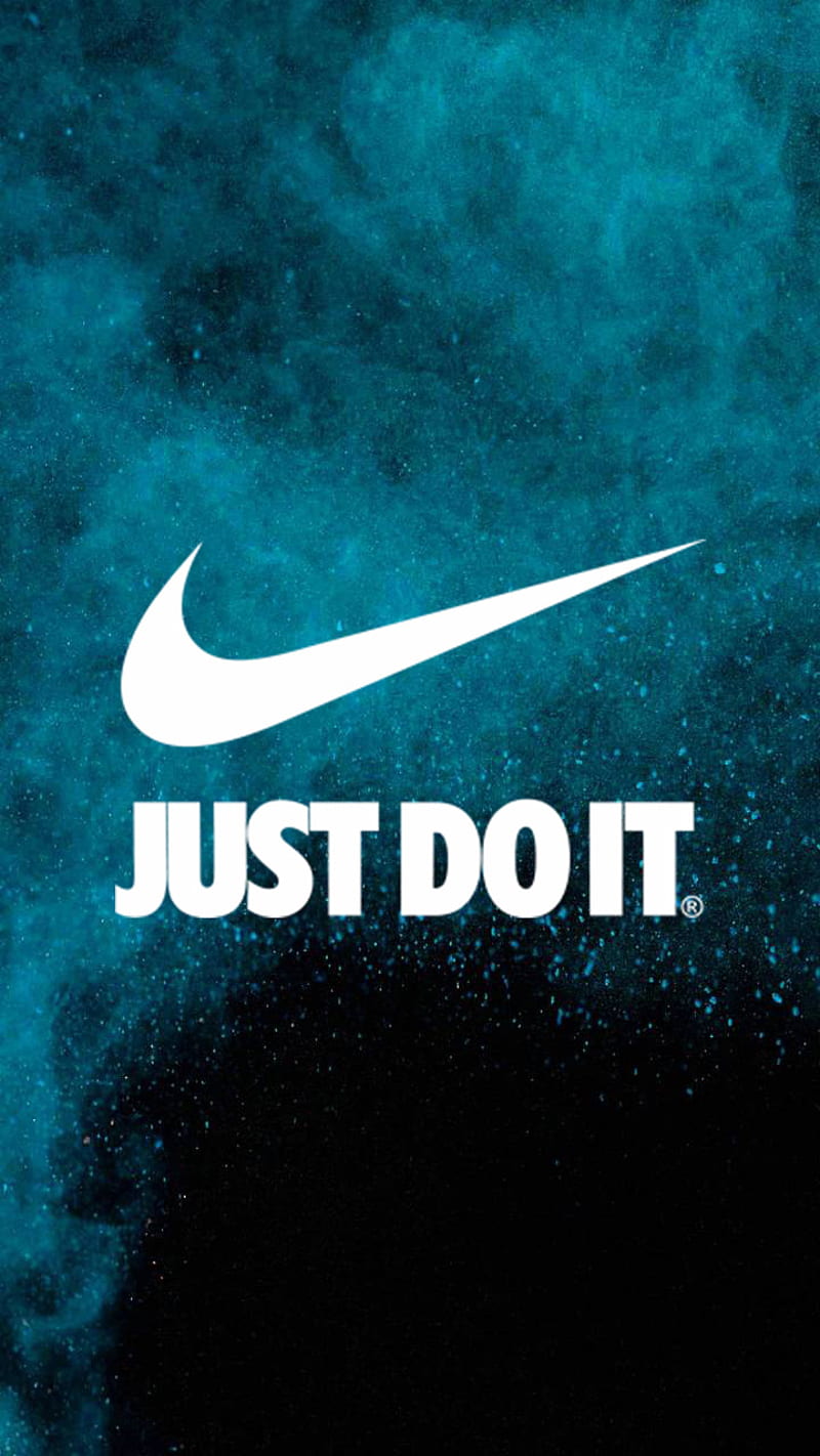 Nike blue powder, air, do, it, just, logo, logos, HD phone wallpaper