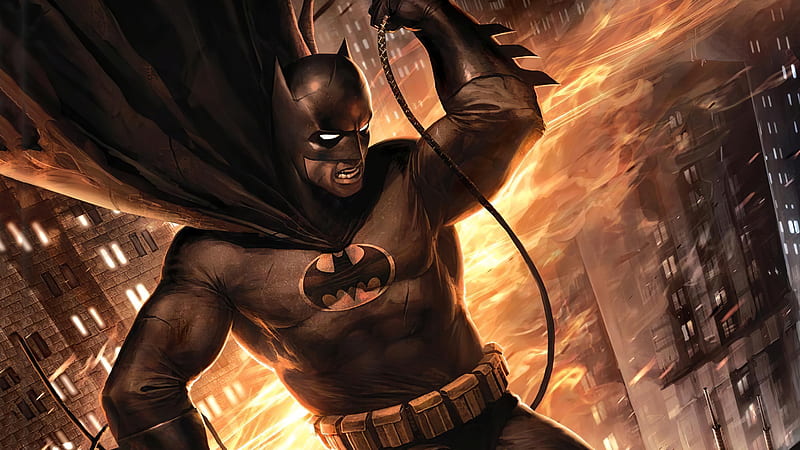 Batman The Dark Knight Returns Artwork, batman, superheroes, artwork, HD wallpaper