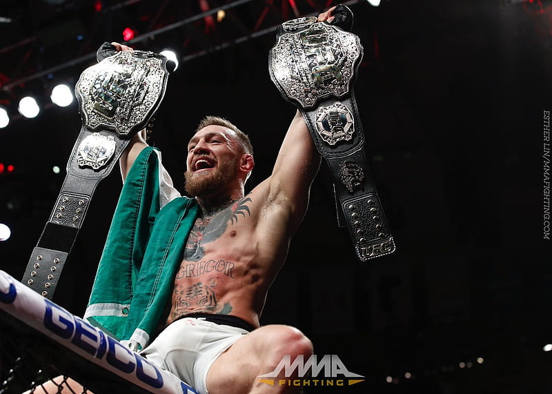 Conor McGregor, irish, champion, fighter, Ultimate Fighting Championship, UFC Featherweight Champion, two division, UFC, Conor Anthony McGregor, UFC Lightweight Champion, fight, Mixed Martial Arts, MMA, HD wallpaper