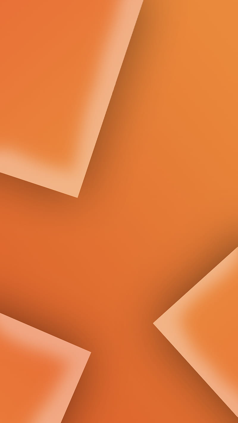 Cube Gradient Orange, apple, argongraphics, galaxy, gradient, iphone, modern, orange, s8, simple, HD phone wallpaper