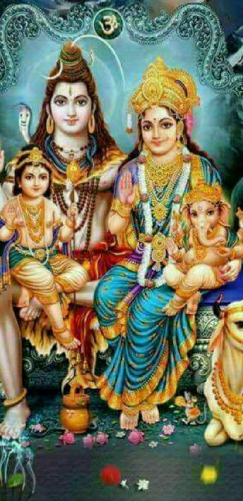 God Shiva Family, karthikeya, subramanya, godess, ganesh, nandi ...