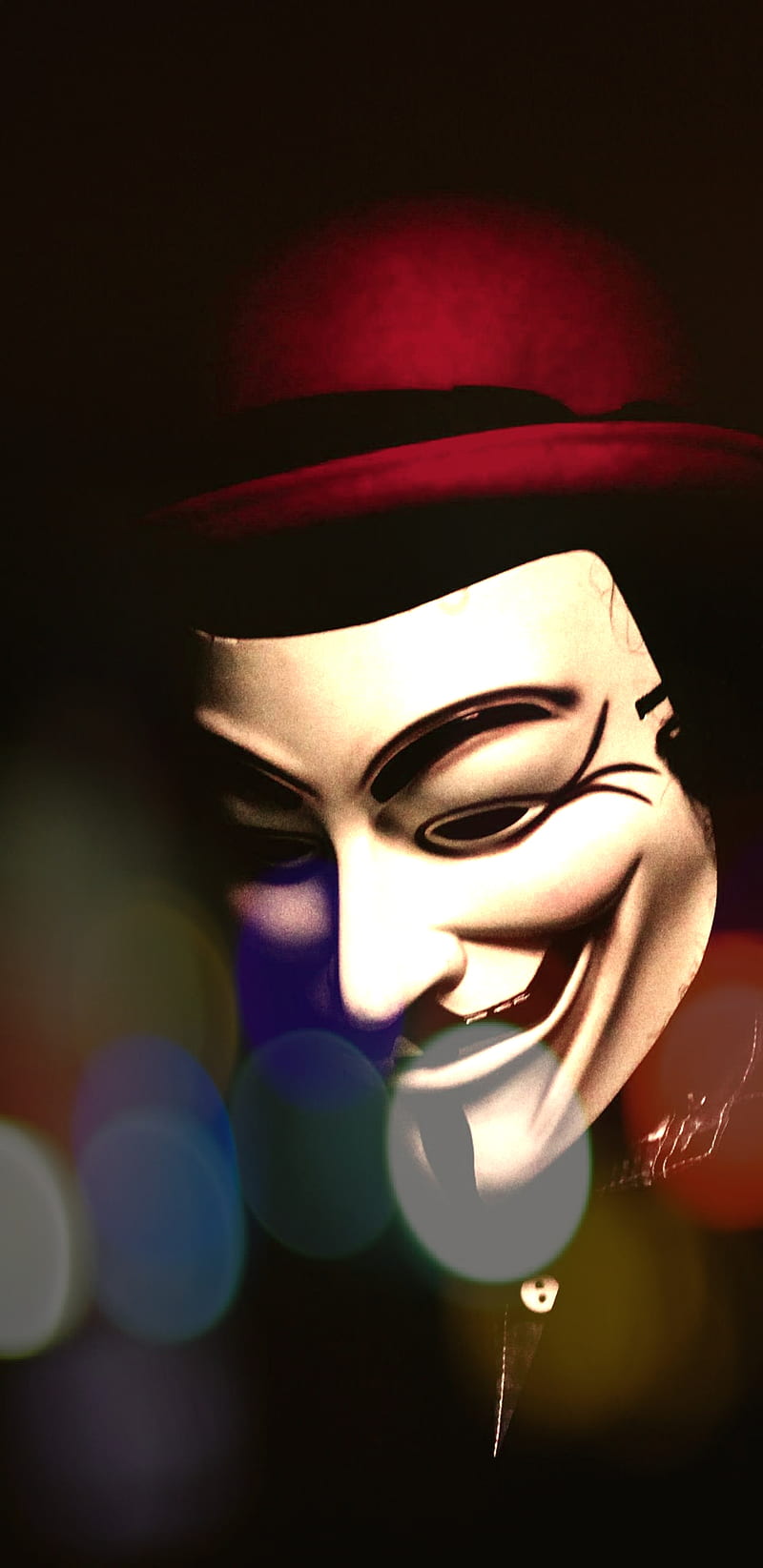 RedHat Hacker, anonymous, linux, HD phone wallpaper