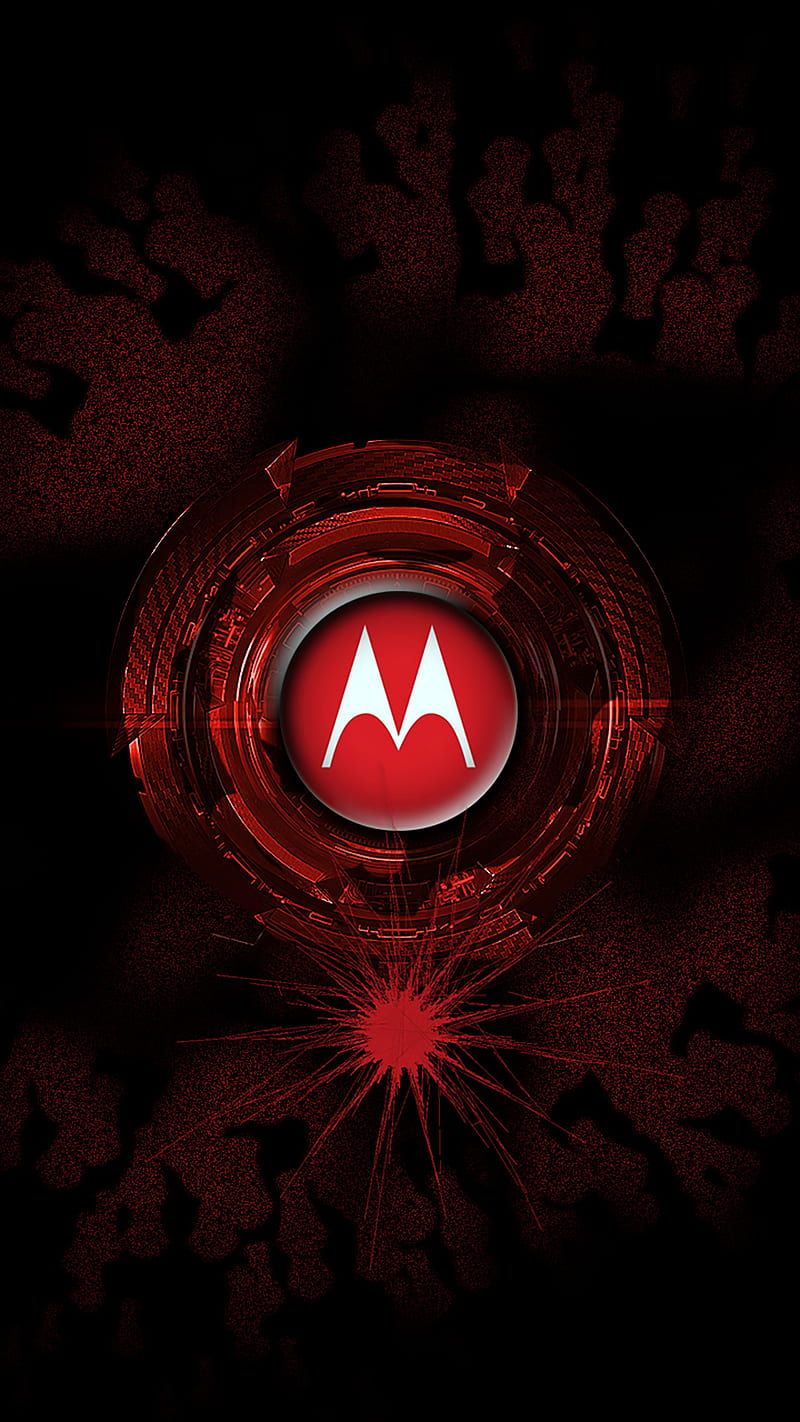 MOTOROLA, theme, moto, best, red, HD phone wallpaper