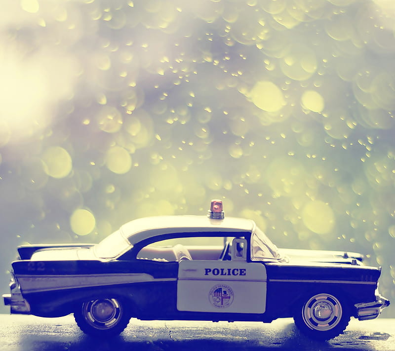 Police Toy Car, cop car police car, toy car, HD wallpaper
