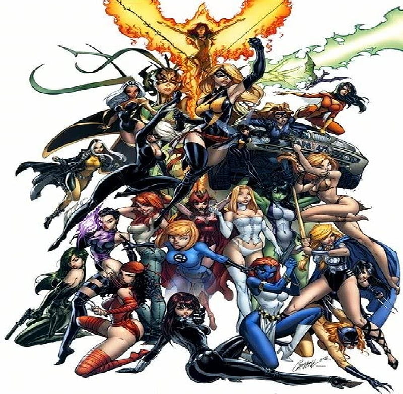Marvel's Women, wasp, black widow, shehulk, storm, viper, HD wallpaper