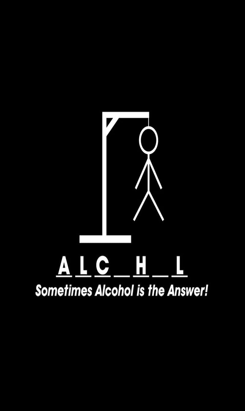 Alcohol, death, humor, suicide, HD phone wallpaper
