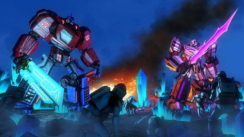 Megatron Optimus Prime Transformers , megatron, optimus-prime, transformers, artist, artwork, digital-art, HD wallpaper