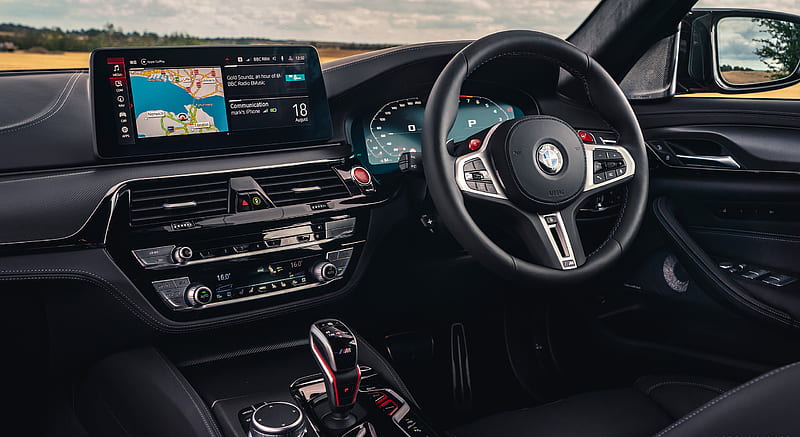 2021 BMW M5 Competition (UK-Spec) - Interior , car, HD wallpaper