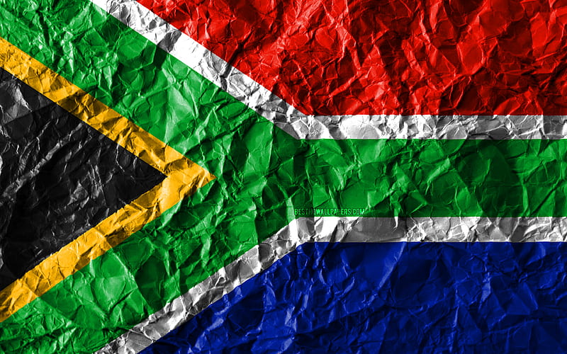 South Africa flag, silk, Africa, world flags, HD wallpaper | Peakpx