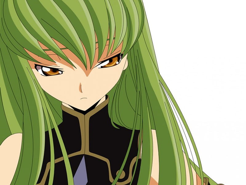 CC, pretty, green, girl, anime, HD wallpaper