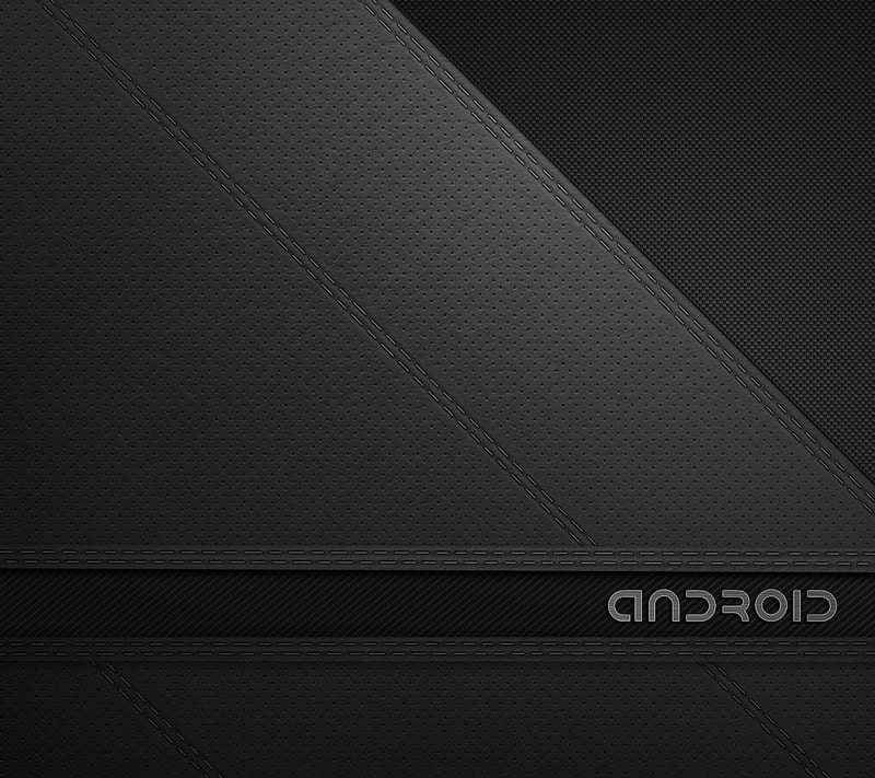 Android Leather Carb, carbon, HD wallpaper