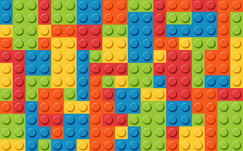 colorful lego texture, macro, lego bricks, colorful dots background, lego, colorful backgrounds, lego textures, HD wallpaper