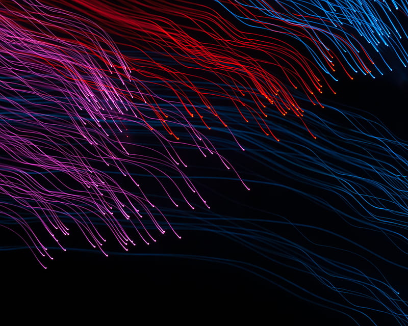 Abstract Lines Glowing Waves, abstract, lines, HD wallpaper