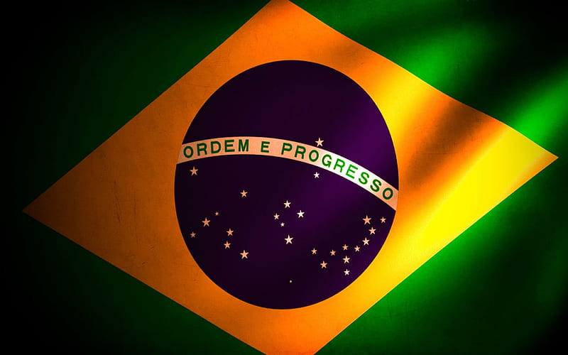 Brazil, Brazilian flag, South America, HD wallpaper