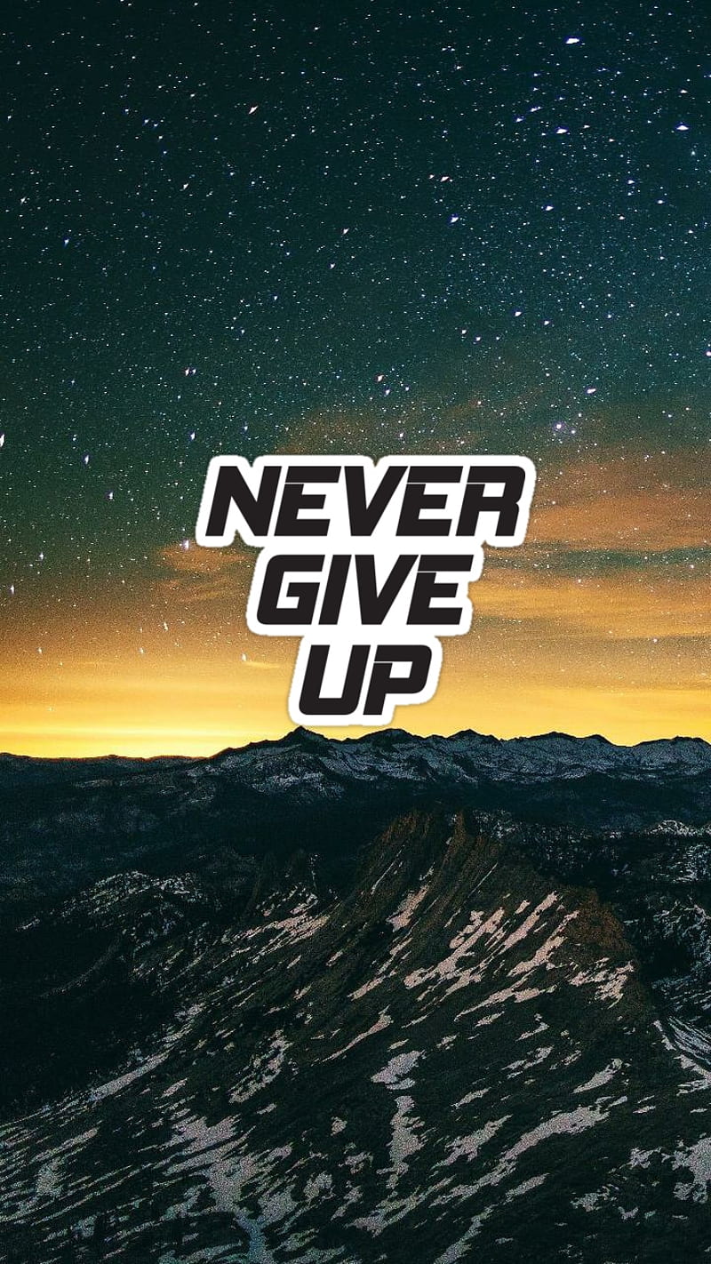 Never give up HD wallpapers  Pxfuel