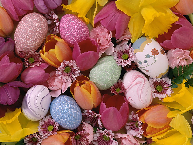 Easter day, egg, 3d, yellow, color, easter, funny, pink, other, HD wallpaper  | Peakpx