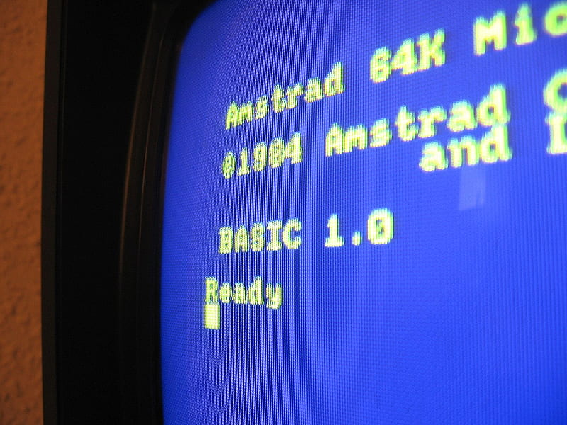 File:Amstrad CPC screen closeup.jpg, amstrad, HD wallpaper
