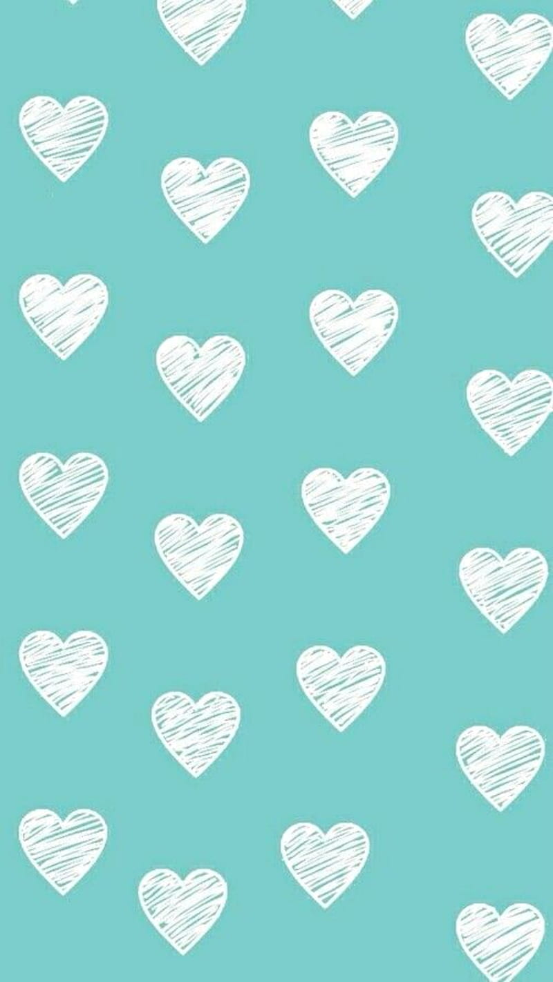 Wallpaper Turquoise hearts  Fondos de colores Iphone fondos de pantalla  Programa para editar fotos